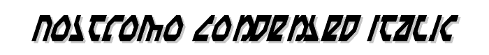 Nostromo Condensed Italic font